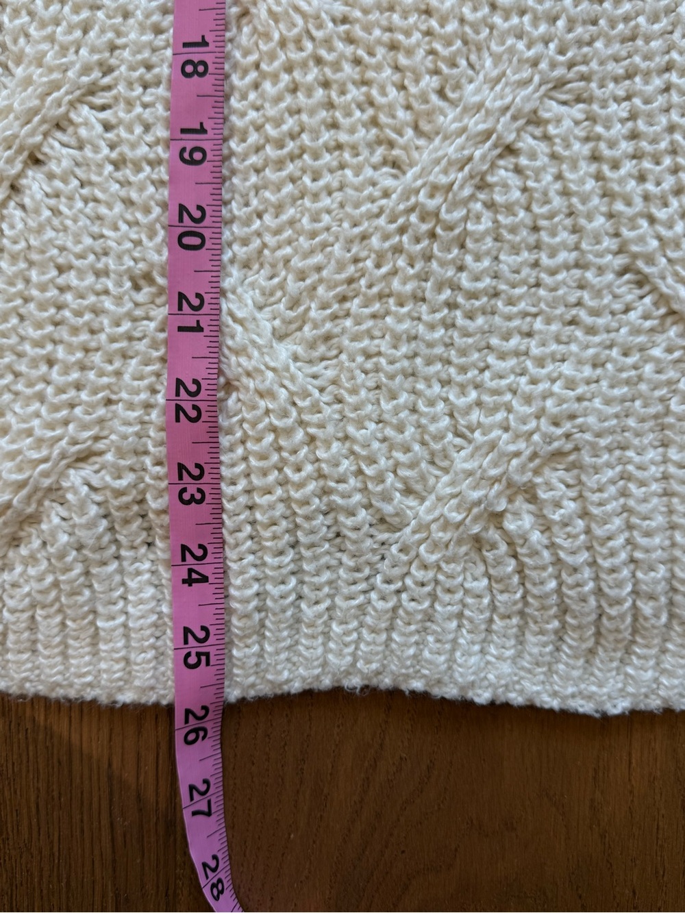 American Eagle oversized cream cable knit sweater - Picture 5 of 7